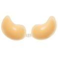 thumbnail image 3 of SAYFUT Women's Strapless Push Up Invisible Sticky Bra Silicone Reusable Self Adhesive Backless Bra with Flower Nipple Cover for Dress Halter, Upgrade style??Coffee/ Beige, 3 of 7
