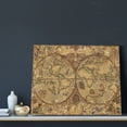 thumbnail image 3 of Gukieu World Map1 Print Canvas Decorative Hanging Painting, Waterproof Art Wall Decoration with Frame, Suitable for Living Room, Bedroom, 3 of 6