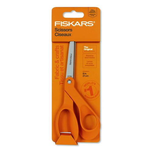 Original Orange-Handled Scissors, 8.41" Long, Offset Orange Handle | Bundle of 5