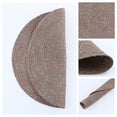 thumbnail image 2 of REGALWOVEN Rustic Placemats Set of 6 Round Placemats for Dining Table Decor Indoor Outdoor Kitchen Table Mat Wipe Clean Coffee 15*15in, 2 of 6