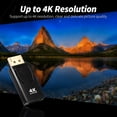 thumbnail image 3 of Adaptador de datos Irfora Adaptador DP macho a HD hembra Resolución de hasta 4K Misma pantalla / Expansión Modos duales Interfaz chapada en oro Amplia compatibilidad Irfora Adaptador de datos, 3 of 4