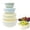 Beige, variant on HONGLIN Plastic Mixing Bowls with Lids, 4 Pack Nesting Bowls for Food Prep, Colorful Kitchen Bowl Set with Airtight Covers, White