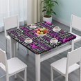 thumbnail image 3 of Breast Cancer Square Fitted Tablecloth with Elastic Edge,Square Table Cover,Washable Elastic Table Cover for Home Kitchen Party Decor 36"x36", 3 of 6