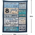 thumbnail image 5 of 4 Year Old Boy Birthday Gift, Super Soft and Warm Happy Birthday Blanket, Digital Heartwarming Sentences Creative Design Ideal Gifts for 4th, 50"x60", 5 of 5