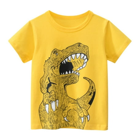 

Hunpta Toddler Kids Baby Boys Girls Dinosaur Short Sleeve Crewneck T Shirts Tops Tee Clothes For Children