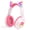 Pink(with LED Lights), variant on LOBKIN Kids Bluetooth Headphones,Lightweight Wireless Headphones for Kids,85dB Volume Limited,Foldable,35 Hours Playtime,Bluetooth 5.4, Over-Ear Toddler Headsets with Built-in Mic,Pink