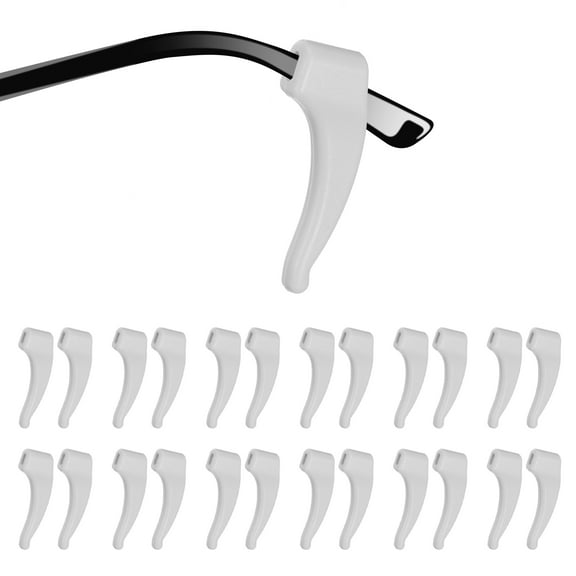 12 Pairs Glasses Ear Grip Silicone Elastic Ear Hook Eyewear Retainer, Gray