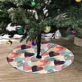 thumbnail image 2 of FMSHPON Hearts Seamless Pattern Xmas Christmas Tree Skirt Stand Mat for Holiday Party Decoration Indoor Outdoor 48 inches, 2 of 3