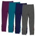 thumbnail image 2 of Millie Loves Lily Girls Solid Ruffle Legging Set with Button Accent, Big Girls, Size 10, 4PCS), 2 of 2