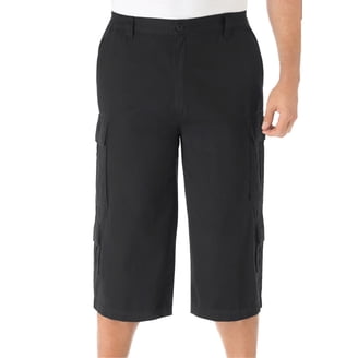 KingSize Men's Big & Tall Wrinkle-Free Expandable Waist Shorts - Plain Front, 10" Or 12" Inseam