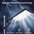 thumbnail image 2 of Solar Street Lights Outdoor, 2 Pack 336 LED Motion Sensor Waterproof Dusk to Dawn with Remote for Yard Parking Lot Garage Yard, 2 of 7