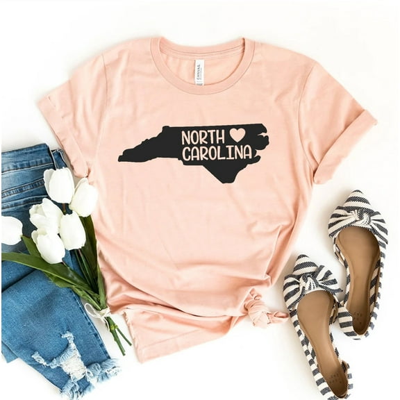 North Carolina T-shirt Pride Shirt Travel Gift State Tee Football Top Christmas Tshirt Gifts Girls Trip Mens Us