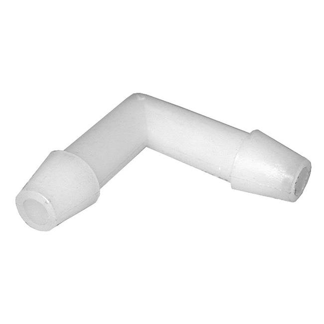 3/8" x 3/8"90 Nylon Hose Barb Elbow,PartNo N12002 JonesStephens