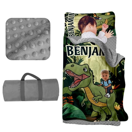 AOLOA Custom Toddler Nap Mat for Daycare Boys Travel Sleeping Bag Kids Nap Mats with Pillow Blanket for Preschool Kindergarten Personalized Name Easy Carry Nap Sack Dinosaur Forest AOLOA Custom Toddler Nap Mat for Daycare Boys Travel Sleeping Bag Kids Nap Mats with Pillow Blanket for Preschool Kindergarten Personalized Name Easy Carry Nap Sack Dinosaur Forest