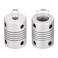 thumbnail image 2 of 5mm to 10mm Aluminum Alloy Shaft Coupling Flexible Coupler Motor Connector Joint L25xD19 2pcs, 2 of 6