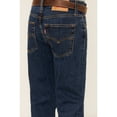 thumbnail image 4 of Levi's Boys' 501 Original Dark Wash Straight Stretch Denim Jeans Blue 12 REG, 4 of 5