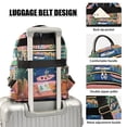 thumbnail image 3 of FORMRS Mini Backpack Purse for Women Travel Daypack Casual Shoulder Bag, Green Window, 3 of 7