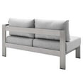 thumbnail image 5 of Modway Shore Sunbrella? Fabric Outdoor Patio Aluminum 7 Piece Sectional Sofa Set in Silver Gray, 5 of 10