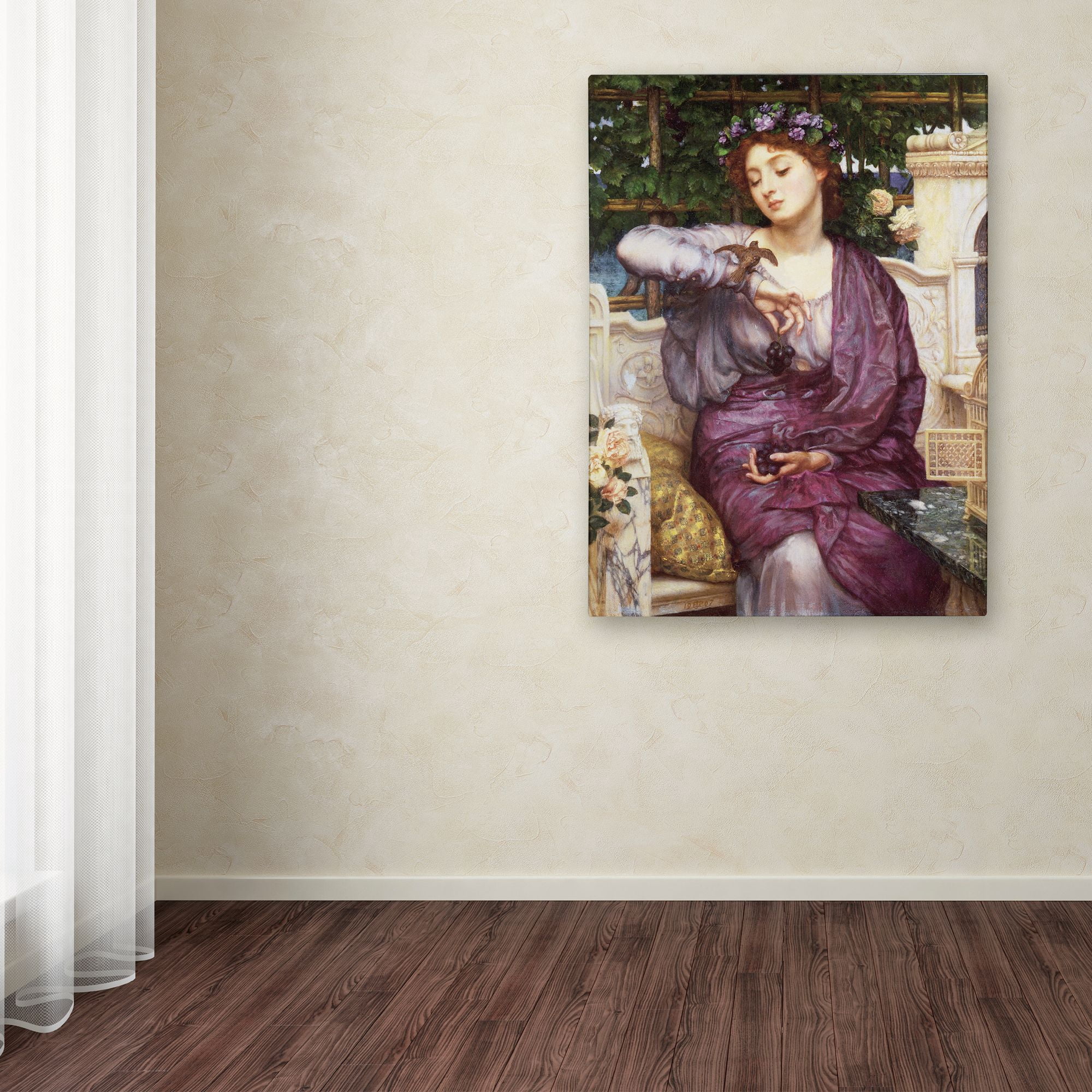 Trademark Fine Art 'Libra and Sparrow' Canvas Art by Sir Edward Poynter