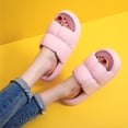 thumbnail image 3 of Deago Pillow Slippers Clouds Slides for Women Men Non-Slip Open Toe Quick Drying Bathroom Shower Slippers for Indoor Outdoor, 3 of 10