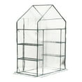 thumbnail image 3 of Outsunny 4.5’ x 2.5’ x 6.5' Outdoor Portable Mini Walk-In Greenhouse w/ 3 Tier Storage Shelves, 3 of 10