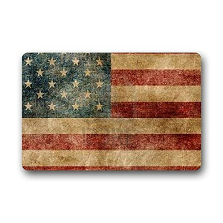 Winhome Patriotic American Flag Doormat Floor Mats Rugs