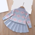 thumbnail image 4 of Toddler Girls Set Autumn/Winter Round Neck Sweater With 100 Pleats Set Skirt Two Piece Party Birthday School, 4 of 6