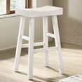 thumbnail image 2 of Furniture of America Epping Wood 29-Inch Saddle Stool in White (Set of 2), 2 of 4