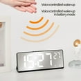 thumbnail image 5 of Multifunction Digital Wall Clock with Temperature and Humidity Display, Silent Silent Electronic Clock for Living Room Home Decor with Wake-Up Clap Function and Modern Design, 5 of 5