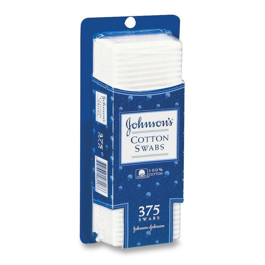 Johnson & Johnson Cotton Swabs, 375 Count