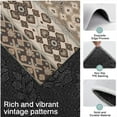 thumbnail image 3 of Brown Geometric Diamond Heart Pattern Kitchen Rugs Sets Of 3,Kitchen Runner Rugs Non Skid Washable,Decorative Kitchen Floor Mats for Kitchen,Sink,Laundry,17"x30"+ 17"x47" + 17"x59", 3 of 6