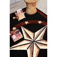 thumbnail image 4 of Furnish My Place 625 Star Black 3'6"x5'6" Texas Western Star Decor Cowboy Area Rug, Stain Resistant Mat, Latex Backed Rugs, Black, 4 of 8
