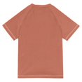 thumbnail image 6 of FORMRS Boys Rash Guard Short Sleeves Swim Shirt Quick Dry UPF 50+ Sun Protection, Sizes 3-12T, Red Mountain Pattern, 6 of 6