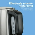 thumbnail image 6 of Hamilton Beach Stainless Steel Electric Kettle, Tea & Water Kettle, 1L, 6 of 9