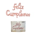 thumbnail image 2 of Kit de globos metálicos con letras cursivas Feliz Cumpleaños Color Coral, 2 of 5