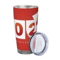 thumbnail image 2 of Feliz Año Nuevo 2025 Vaso de acero inoxidable de 20 oz Taza de café de viaje Taza térmica portátil con tapas, 2 of 7