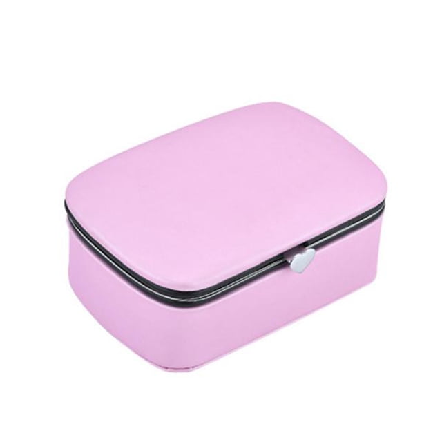 Joyero Organizador Portátil Pendientes Anillos Caja De Almacenamiento De Exhibición Con Cerradura Para Mujeres Scienceny AP006273-04
