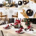 thumbnail image 7 of Christmas Table Runner White Gold Snowflake Table Runner Seasonal Winter Christmas Xmas Holiday Decorations for Indoor Outdoor Kitchen Dining Living Room 13 x 90 Inch, 7 of 7