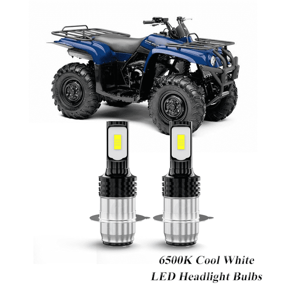 Compatible with Yamaha Big Bear 1987-2009 , 2-Pack H6 H6M Led Headlight Bulbs Motorcycle Bulb,1700lm 6500K Cool White, 12v-24v DC