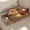 Vintage Wood, variant on SouStoCol Couch Cup Holder, 7-in-1 Couch Caddy Tray, Sofa Side Table with Push-Pull Drawer to Organize and Store Small Objects, 360°Swivel Phone Holder, for Drinks, Cups, Snacks, Remote