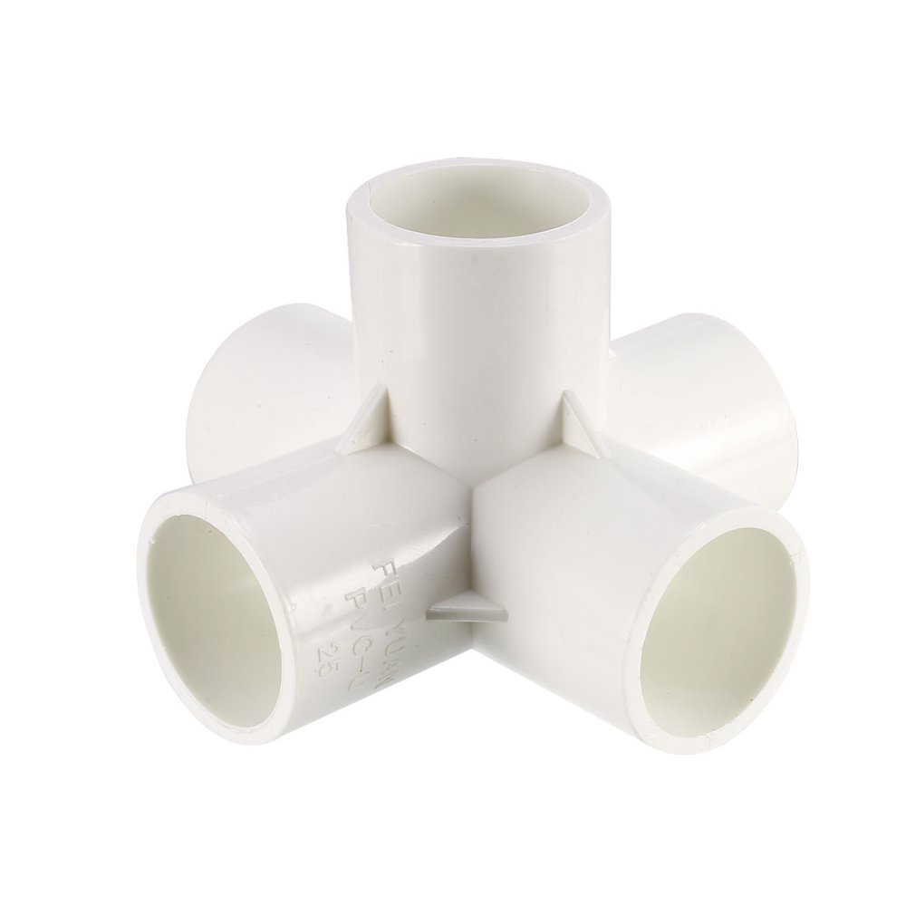 5 Way Elbow PVC Pipe Fitting,Furniture Grade,3/4-inch Size Tee Corner ...