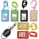 thumbnail image 1 of 6 Pcs Heavy Duty Leather Badge Lanyard Holder With Lanyard Neck Strap 6 Pcs, 1 of 3