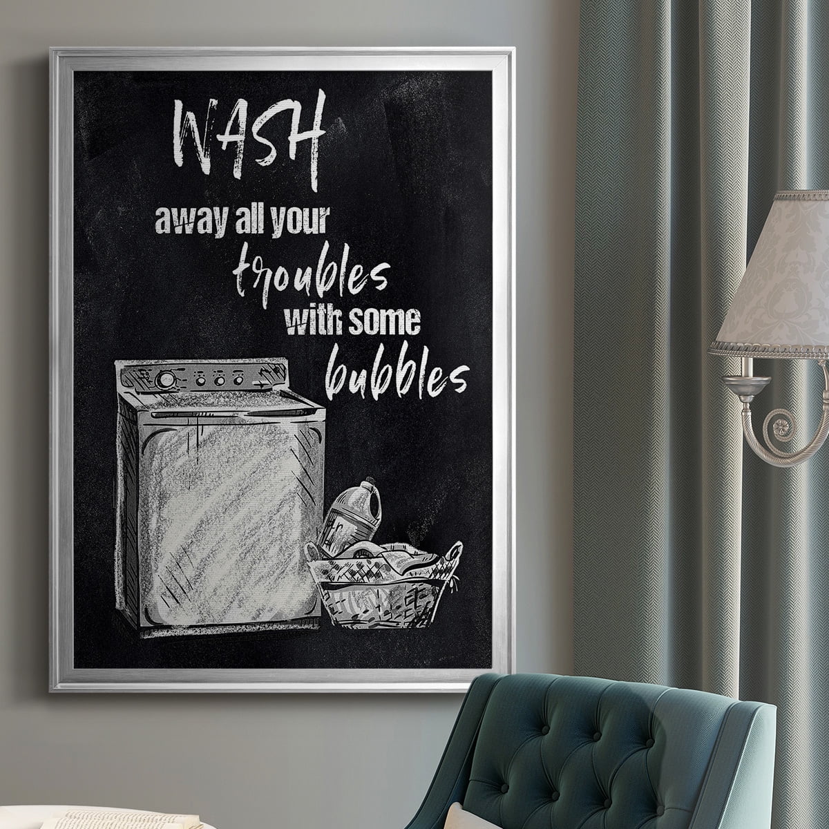 Wash Away Your Troubles Premium Framed Print - Ready to Hang