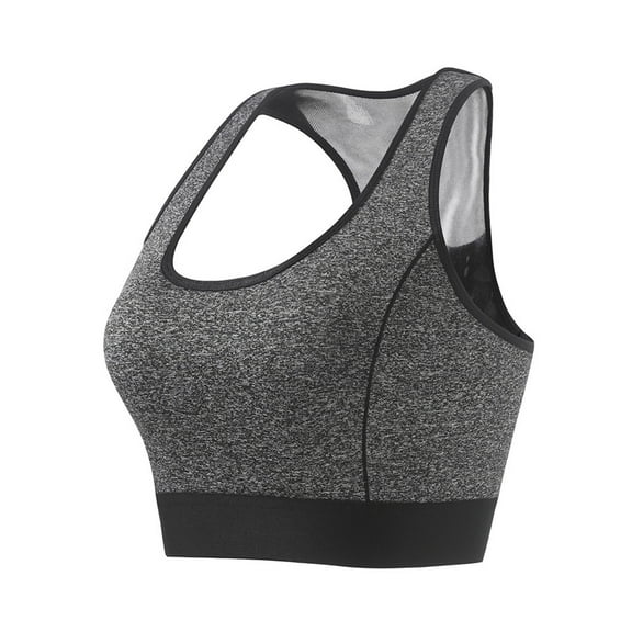 Wdfiry Racerback Sports Bras for Women Wide Strap High Support Mesh Breathable Bras No Underwire Full Coverage Bras