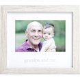 thumbnail image 1 of Kate & Milo Rustic Grandpa & Me Frame, Father's Day Grandpa Gifts, Grandpa Picture Frame, Keepsake Frame, Distressed White, 1 of 6