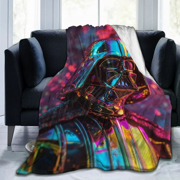 Ultra-Soft Micro Fleece Warm Darth Vader Blanket Throw Fluffy Fleece Blanket Decorative Quilt Four Seasons Lightweight For Couch Sofa Travel Camping Office 50"X40"