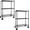 Black, variant on QUIOCOZY Heavy Duty Metal Storage Shelving Unit, 3 Tier Wire Rack with Wheels, 750 lbs Load Capacity, 24"x14"x30", Chrome