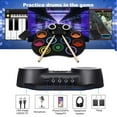 thumbnail image 1 of Drum Electric Drum Set Portable Drum Pad Kit 9 Pads Built in Speaker LED Display Screen Monitoring with Colored Lights 2 Drum Stick 2 Foot Pedals USB Or Battery Powered Musical, 1 of 7