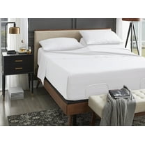 ABORN 100% Giza Egyptian Cotton Bedsheet 18" Deep Pocket 28" Split Top White Split-Head Cal-King