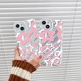 thumbnail image 2 of Water Ripple Pink Stars Love Hearts Clear Phone Case Compatible with iPhone Case (Clear,iPhone 15 Plus), 2 of 7